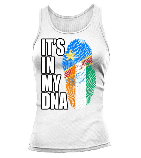 Ivorian And Congolese Mix Heritage DNA Flag Tank top Woman