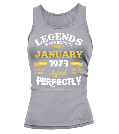 January 1973 Vintage Birthday Present Tank top Woman