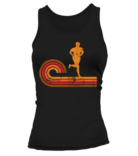Retro Style Runner Silhouette Running Tank top Woman