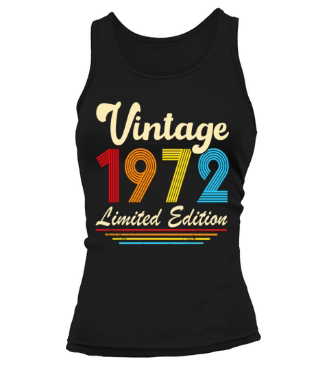 Vintage 1972 50th Birthday Fiftieth Gift Tank top Woman
