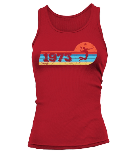 Volleyball-players Vintage 1973 Birthday game Tank top Woman