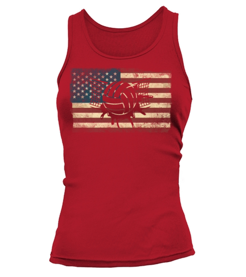 Water Polo American Flag Vintage Tank top Woman