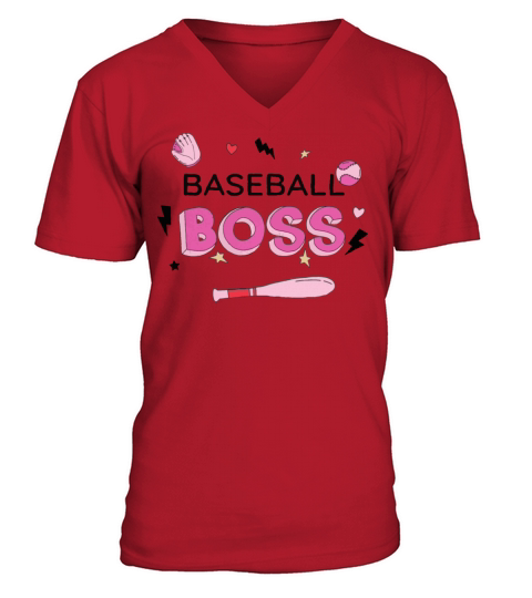 BASEBALL BOSS V-Neck T-shirt