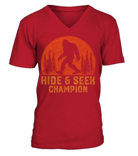 Bigfoot Undefeated Hide And Seek Champion V-Neck T-shirt
