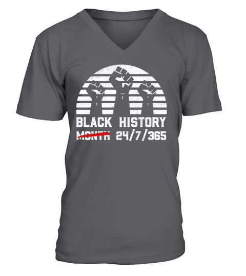 Black History Month USA Black History African V-Neck T-shirt