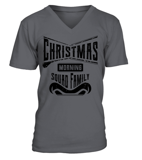 christmas morning squad family vintage V-Neck T-shirt