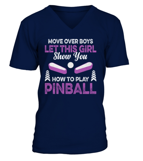Pinball Machines Retro Vintage Arcade Game Lovers V-Neck T-shirt