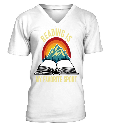 Reading Is My Favorite Sport V-Neck T-shirt
