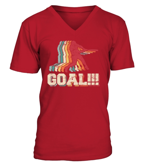 Retro Vintage Baseball Goal Funny Baseball Player V-Neck T-shirt