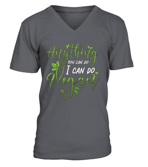 Vegan Chef Anything You Can Do Veggies Vegan Chefs V-Neck T-shirt