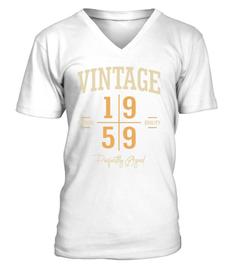 Vintage 1959 64th Birthday V-Neck T-shirt