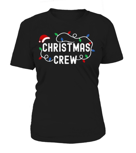Christmas Crew Lights Hat Matching Pajama Group Women's T-Shirt