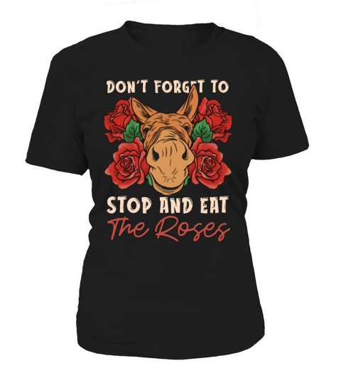 Donkey Dont Forget To Stop Animals Donkey Lover Women's T-Shirt