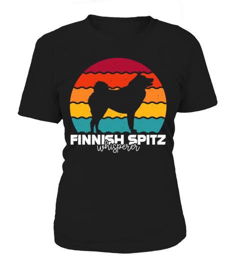 Finnish Spitz Whisperer Retro Vintage Women's T-Shirt