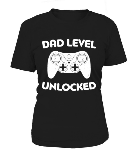 Mens Dad Level Unlocked Gamer Soon To Be Father Women's T-Shirt