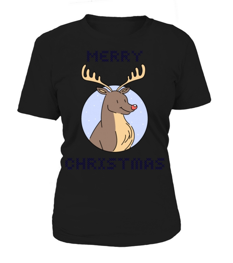 Merry christmas happy holidays gift deer Women's T-Shirt