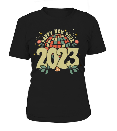 Retro 2023 Hello 2023 Groovy New Year Vintage Women's T-Shirt