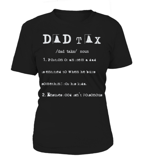 Vintage Dad Tax Definition Men Funny Fathers Day Women's T-Shirt