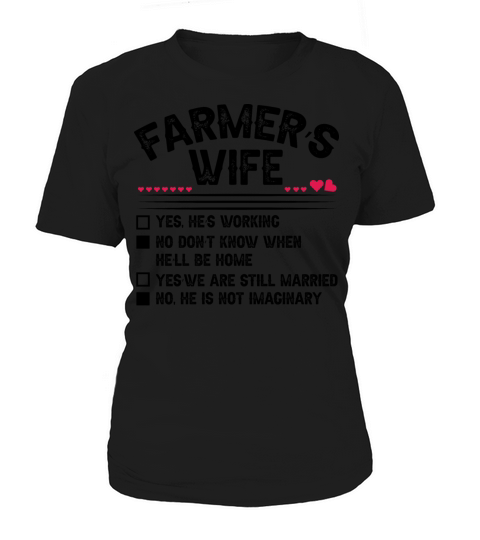 Womens Farmer s Wife Checklist funny saying gift Women's T-Shirt