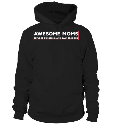 Awesome Moms Roleplaying D20 Funny Quote RPG Gamer Hoodie Unisex