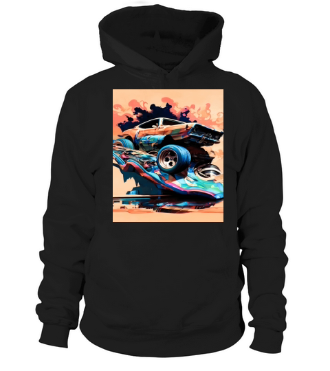 Car Muscle Car Vintage Retro v8 Hoodie Unisex