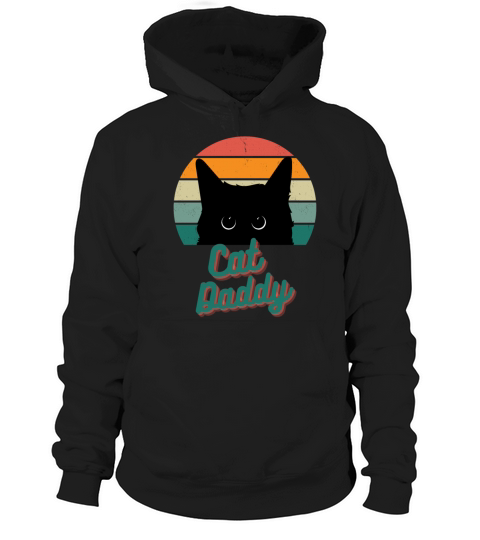 Cat Daddy Vintage Eighties Style Cat Retro Hoodie Unisex
