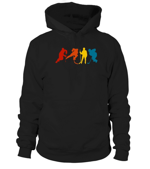 Ice Hockey Retro Vintage Hoodie Unisex