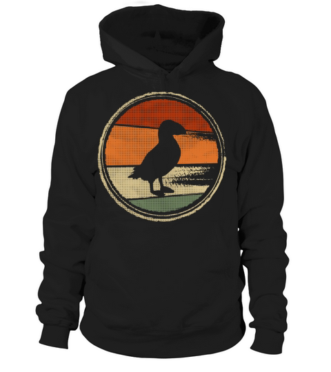 Puffin Vintage Bird Seabird Puffins Hoodie Unisex