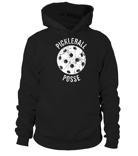 Retro Vintage Pickleball Posse For Pickers Hoodie Unisex