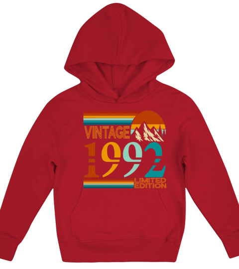 1992 vintage vintage retro birthday gift Kids Hoodie