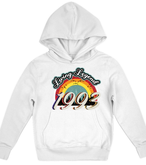 30th birthday vintage 1993 living legend 1993 Kids Hoodie