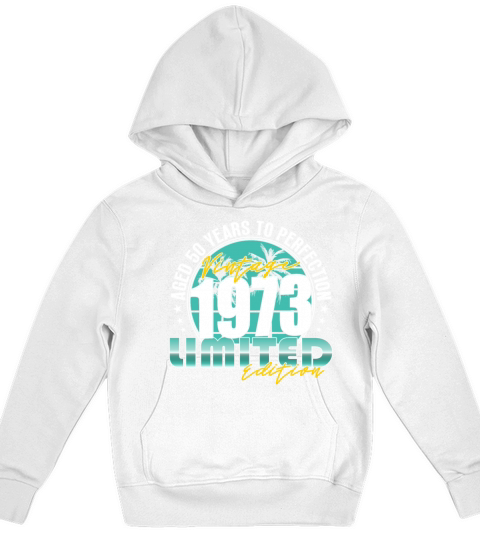 50th birthday vintage 1973 50 years Kids Hoodie