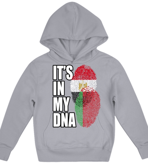 Belarusian And Egyptian Mix Heritage DNA Flag Kids Hoodie