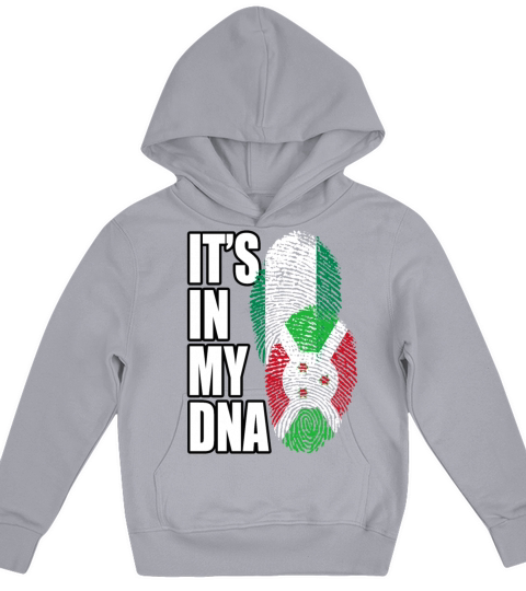 Burundian And Nigerian Mix Heritage DNA Flag Kids Hoodie