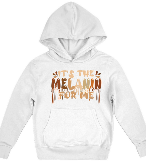 Colors Melanin Dripping Pride Black History Month Kids Hoodie