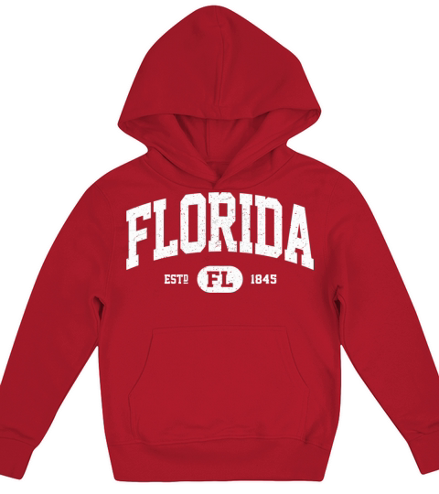 Florida Retro Vintage Florida Kids Hoodie