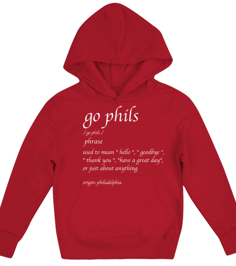 Go Phils Definition for men and women Kids Hoodie