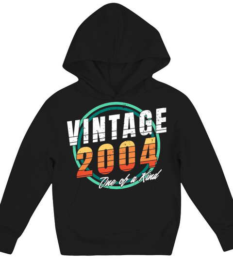 Vintage 2004 Shirt for Men Women 19 Year Old 19th Kids Hoodie