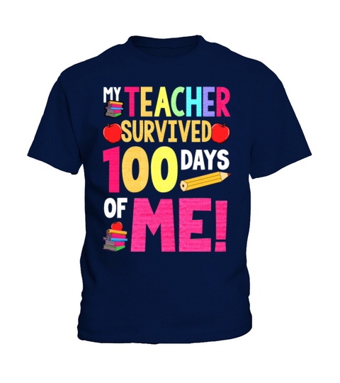 100 days of school teacher survived Kids T-Shirt