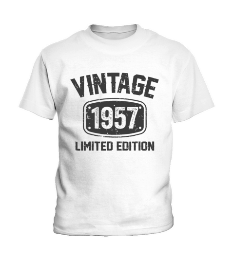 65 Years Old Vintage 1957 Limited Edition 65th Bir Kids T-Shirt