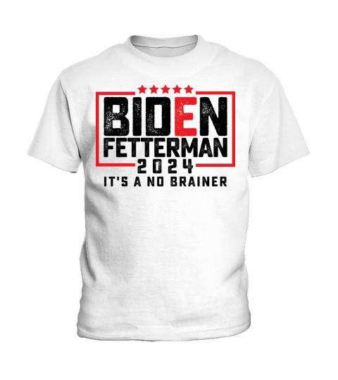 Biden Fetterman 2024 Vintage Kids T-Shirt