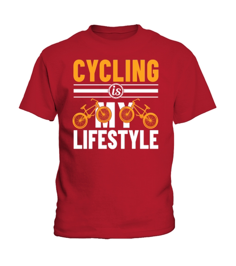 Cycling Is My Lifestyle Kids T-Shirt