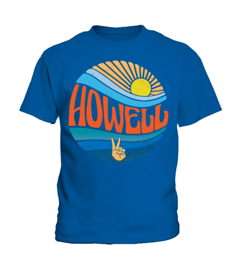 Howell Shirt Vintage Sunset Howell Groovy Tie Dye Kids T-Shirt