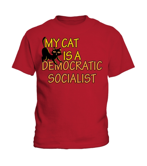 my cat is a democratic socialist Kids T-Shirt