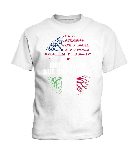 Not Italian vintage distressed usa flag But Suppor Kids T-Shirt