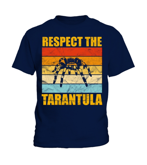 Respect The Tarantula Vintage Sunset Cute Womens Kids T-Shirt