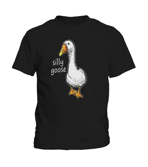 Silly Goose On The Loose Funny Goose Meme Kids T-Shirt