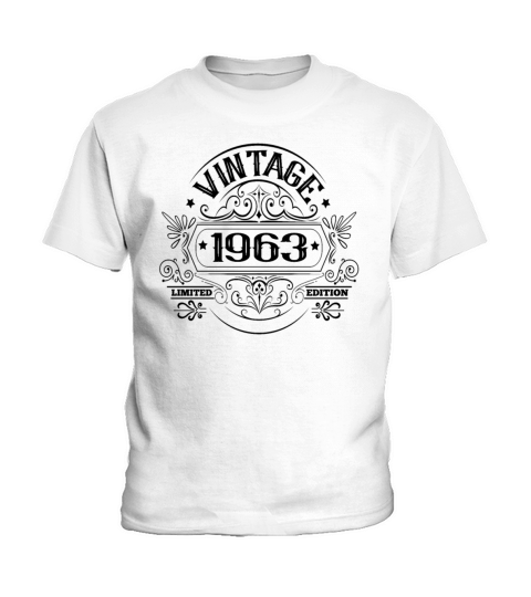 Vintage 1963 Birthday Sayings Ornaments Kids T-Shirt
