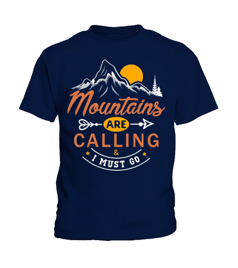 Vintage Mountains Climber Hiker Kids T-Shirt