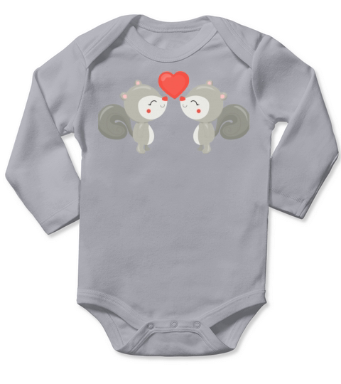 BE MY VALENTINE4074 Long Sleeve Baby One-Piece